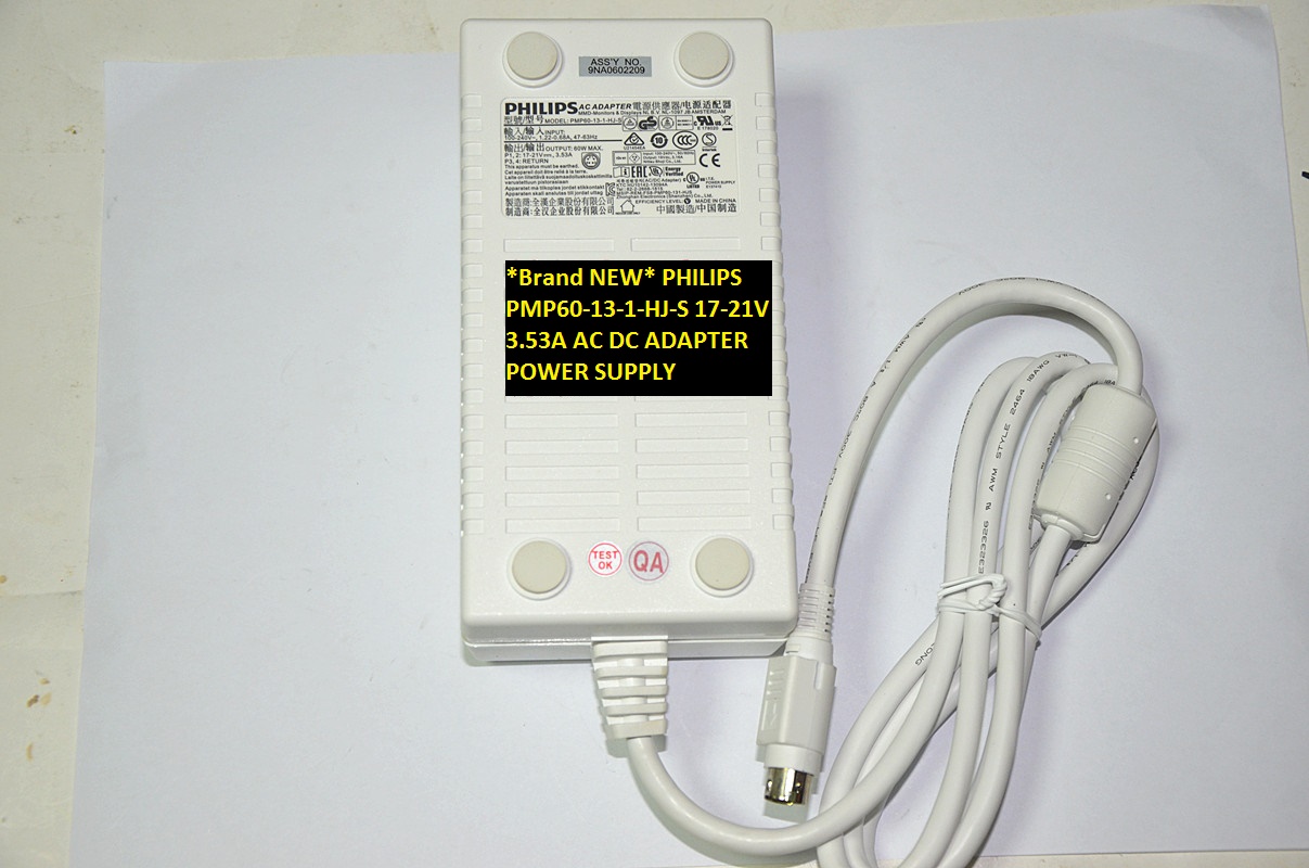 *Brand NEW* PHILIPS PMP60-13-1-HJ-S 17-21V 3.53A AC DC ADAPTER POWER SUPPLY